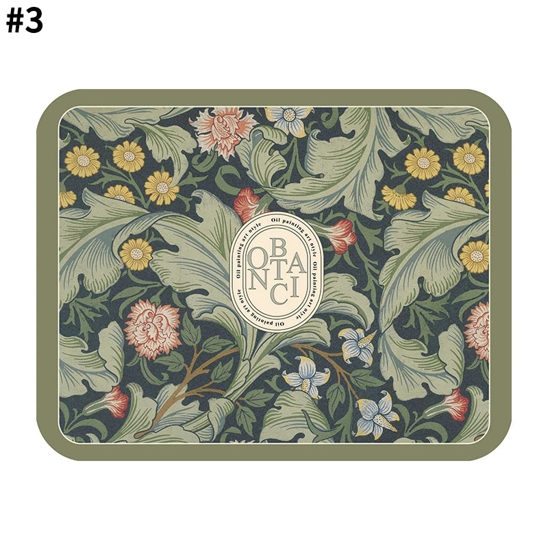 Kitchen Drying Mat Quick Dry Coffee Mat Absorbent Dish Placemat Anti Slip Table Cup Drying Mats Table Decoration Accessories