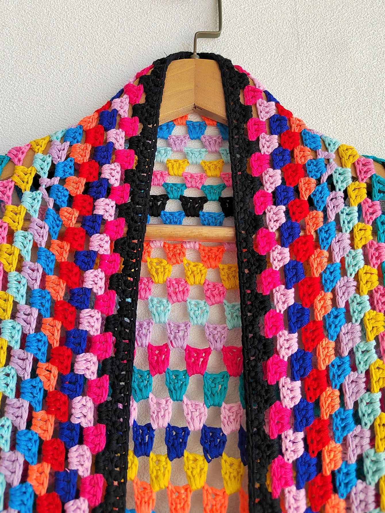 Crochet Knitted Women Cardigan Cover Ups Tassel Plaid Long Coat Bohemian 2023 Summer Beach Bikini Covers Sexy Hook Vestidos