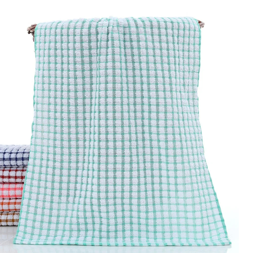 Rag Tea Towels New Cotton Drying Washing Dish Cloth Absorbent Large Size Cleaning Cloths Kitchen Supplies