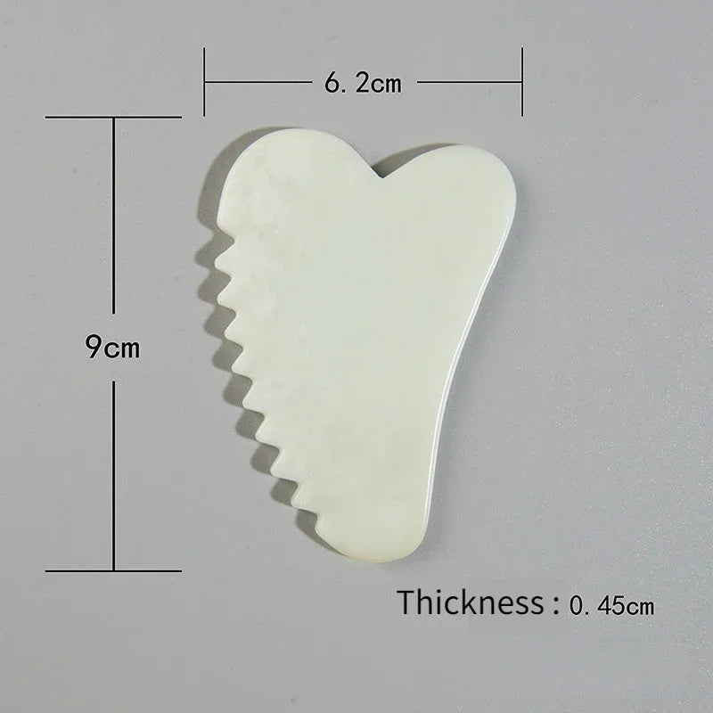 Natural Stone Jade Gouache Scraper Rose Quartz Facial Gua Sha Tools Neck Massager for Face Lifting Wrinkle Remover Beauty Health