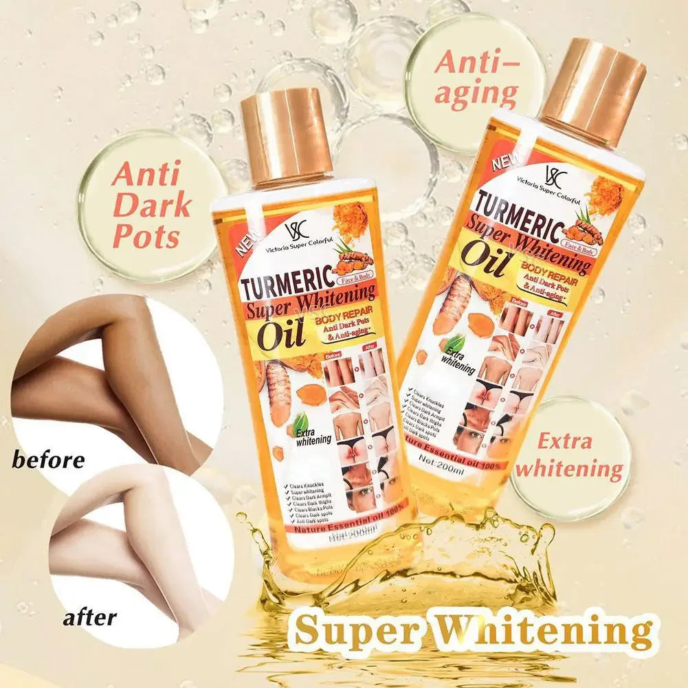 3PCS Turmeric Essential Oil Facial Body Massage Moisturizing Diffuser Aromatherapy Face Body Care Smoothing Body face Skin Care
