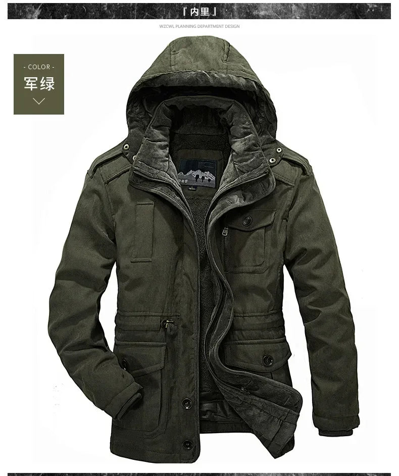 New Parka Men Coats Winter Jacket Men Thicken Hooded Waterproof Outwear Warm Coat Casual Mens Jackets Overcoat Fur Thick coats