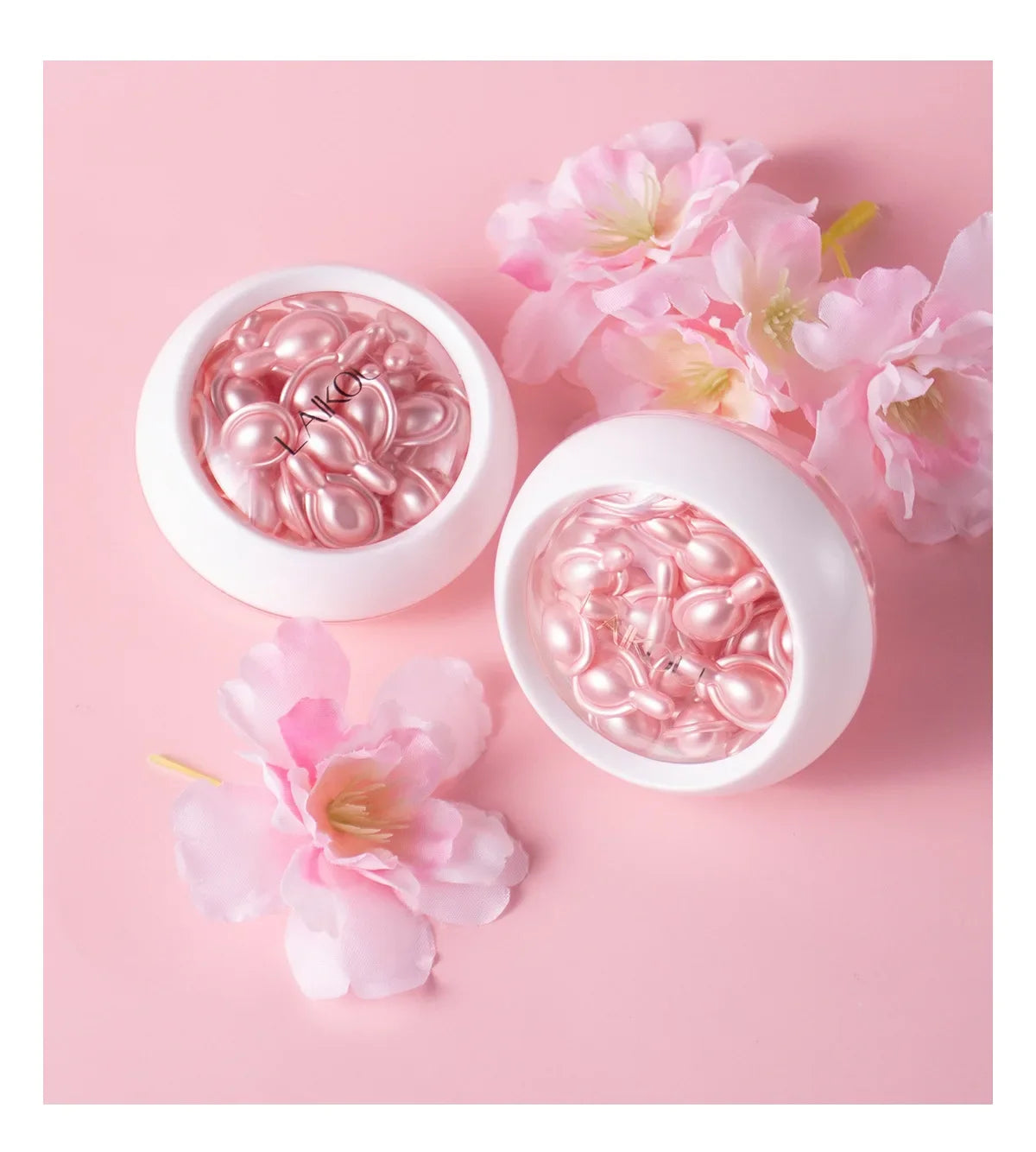 LAIKOU Sakura Facial Serum Moisturizing Brightening Face Serum Anti-Wrinkle Firming Brighten Skin Care Cosmetics 30pcs*0.5ml