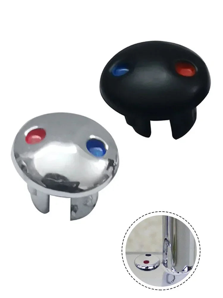 10PCS Faucet Handle Hot And Cold Water Sign Red And Blue Label Decoration Cover Kitchen Bathroom Mixer Tap Indicate Accessories