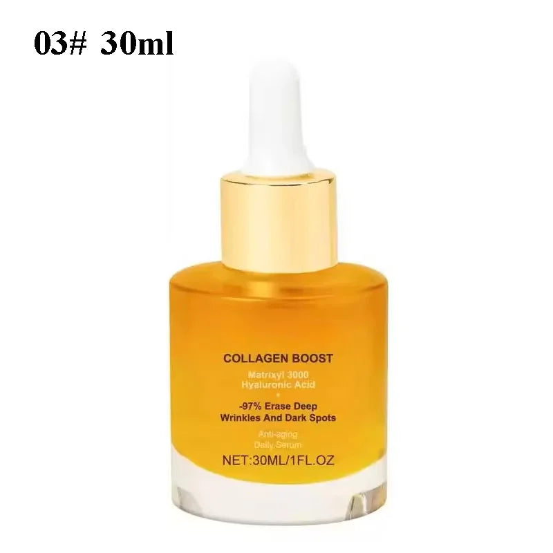 Gold Ginseng Face Essence Polypeptide Lightning Moisturizing Smoothing Facial Serum for Skin Care 120ml/30ml Ginseng Toner