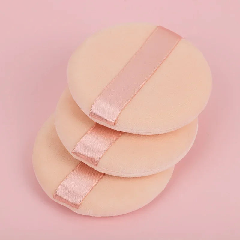 5 Pcs Facial Powder Foundation Puff Professional Round Shape Portable Soft Cosmetic Puff Makeup Foundation Sponge Beauty Tool