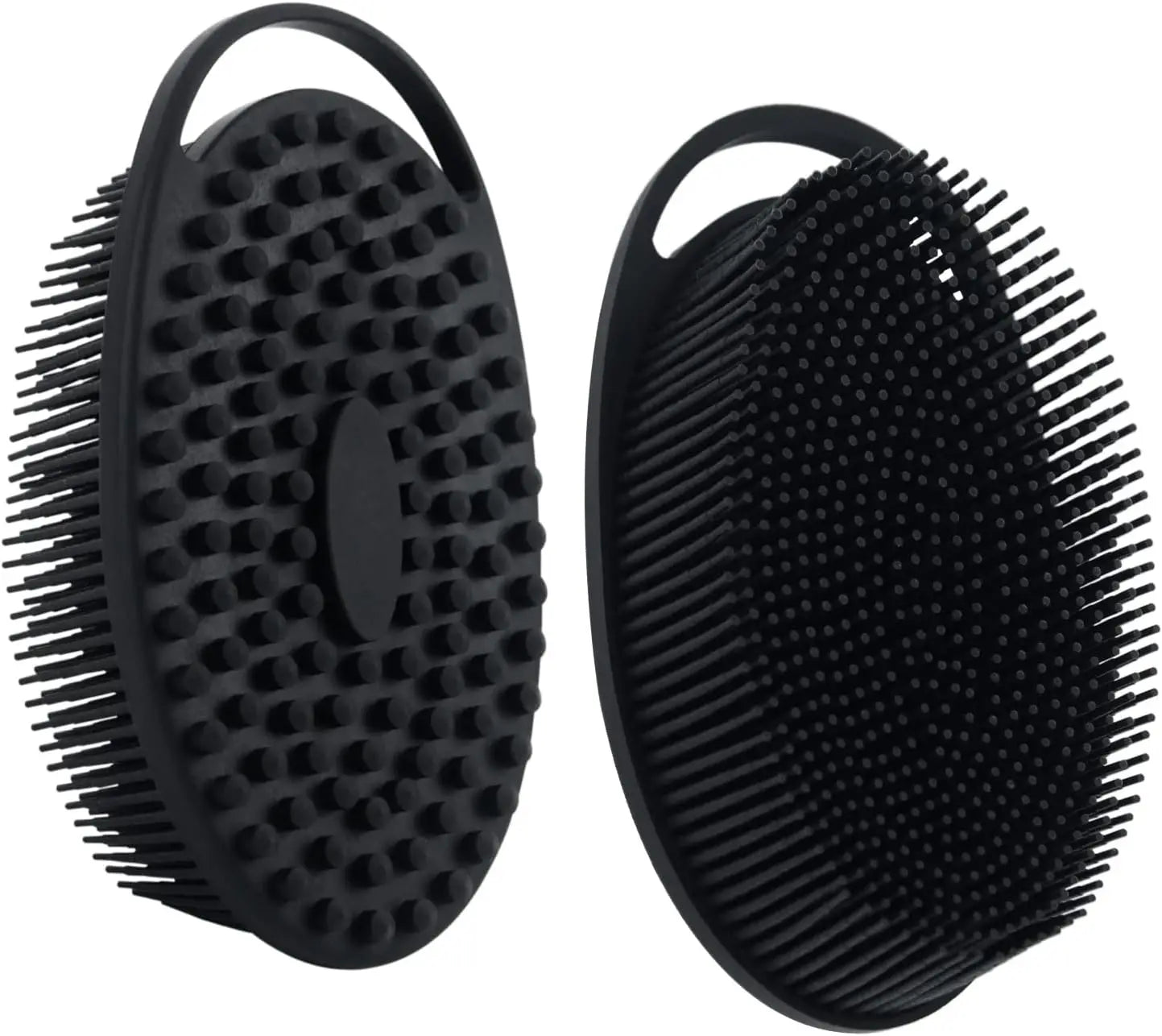 2 in 1 Soft Silicone Body Brush Wash Bath Shower Exfoliating Skin Fit For Baby Bath Shampoo Facial Massage Brush