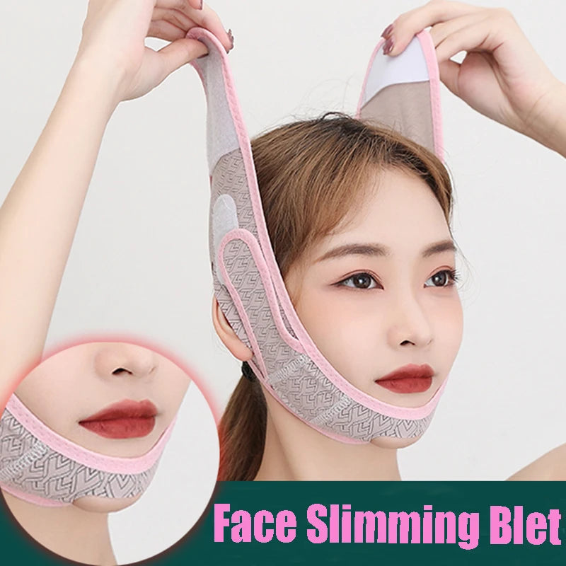 Elastic Face Slimming Bandage V Line Face Shaper Women Chin Cheek Lift Up Belt Facial Anti Wrinkle Strap Face Care Slim Tools
