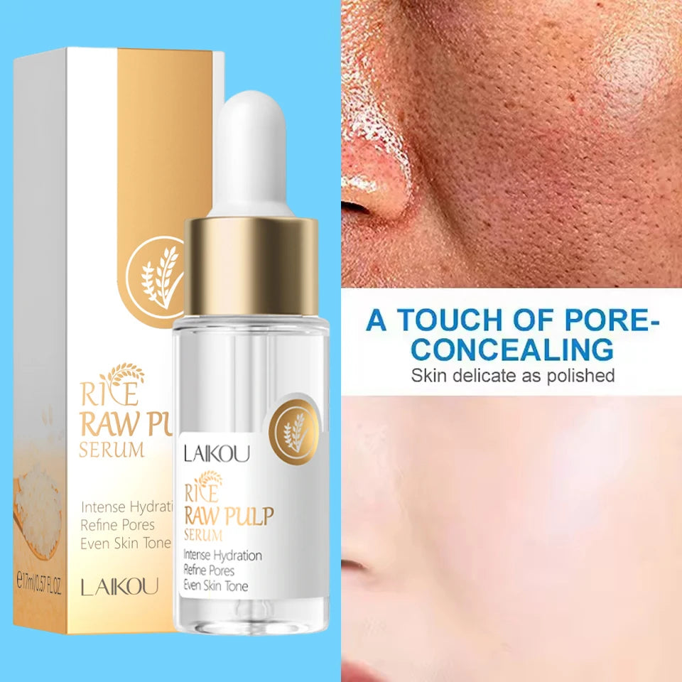 Rice Pore Shrinking Facial Serum Repairing Tightening Products Whitening Moisturizing Oil Control Skin Care Korean Cosmetics