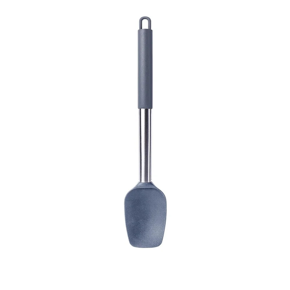 1-Pack Silicone Kitchenware Cooking Utensils Kitchen Accessories Spatula Turner Heat-resistant Soup Spoon Pasta Colander Shovel