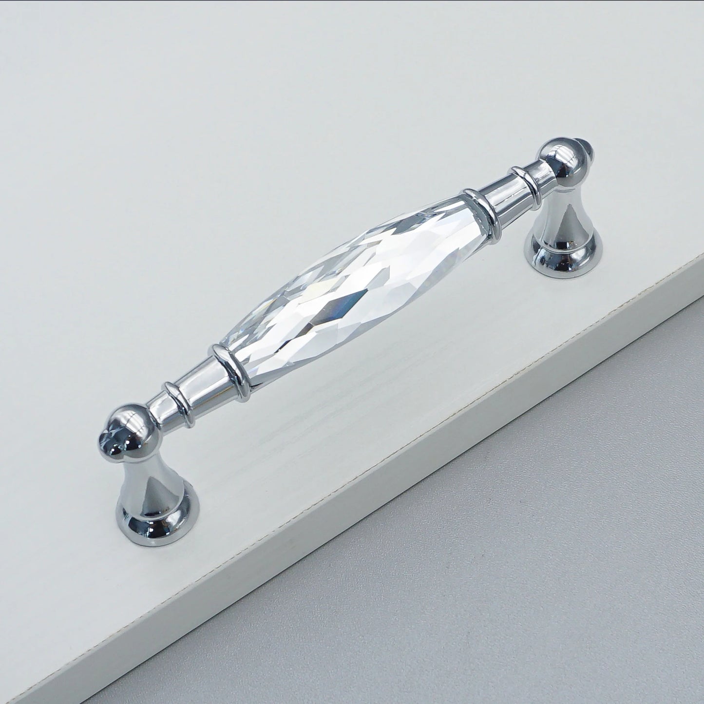 Gold Chrome Cabinet Handles Drawer Single Hole Knobs Luxury Wardrobe Dresser Pulls Modern Kitchen Accessories Furniture Hardware