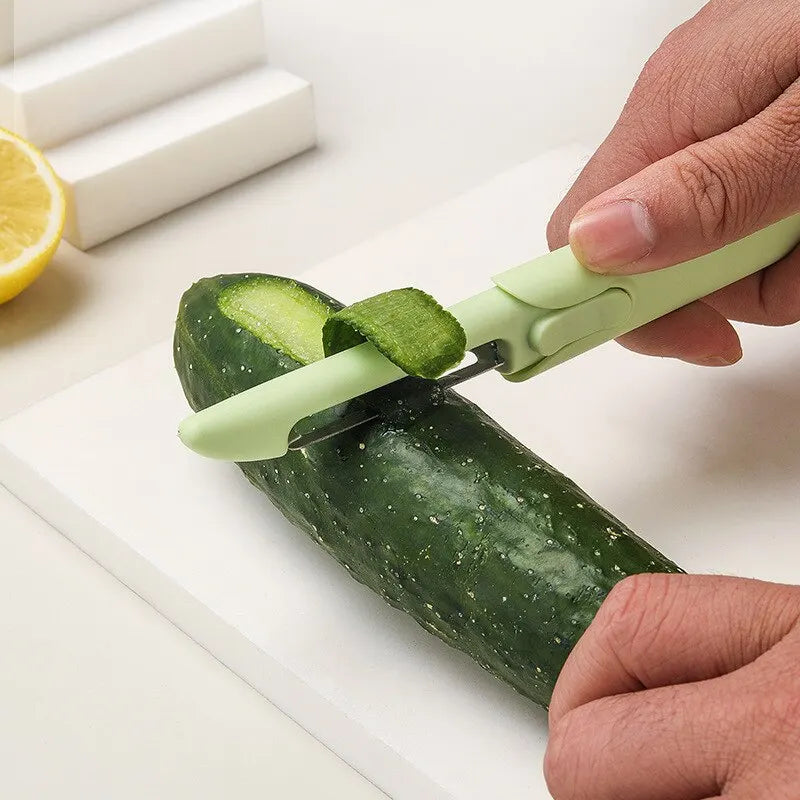 Two in One Peeler Stainless Steel Fruit Peeler Kitchen Knife Double Ended Melon Peeler Kitchen Cooking Tool