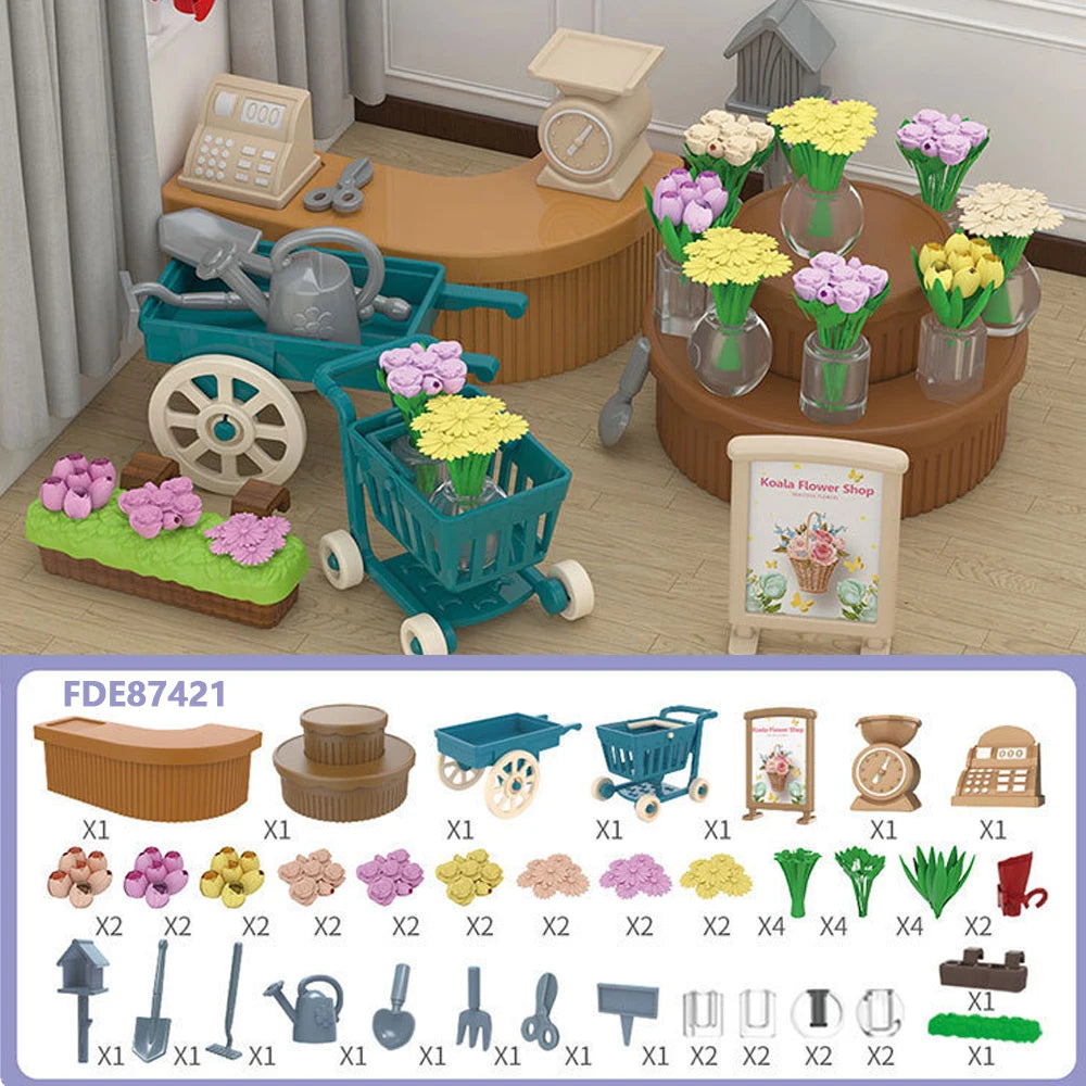 Dollhouse Miniature Furniture Accessories 1/12 Supermarket Micro Model Bedroom Forest Family For Kitchen Toys Doll Girl Gift