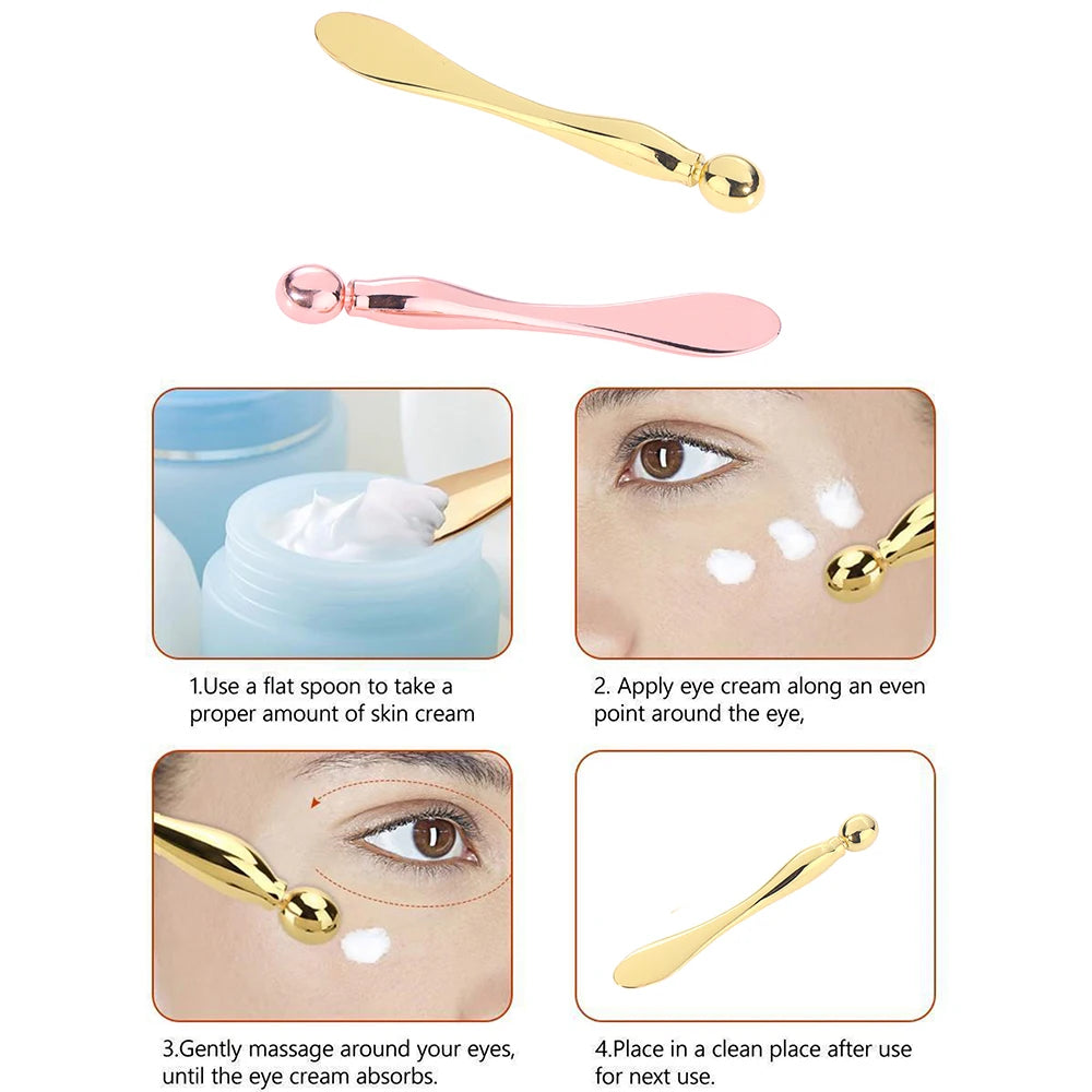 1PC Eye Cream Massage Stick Stainless Steel Applicator Face Massager Wand Facial Skincare Cosmetic Beauty Tool Dropshipping
