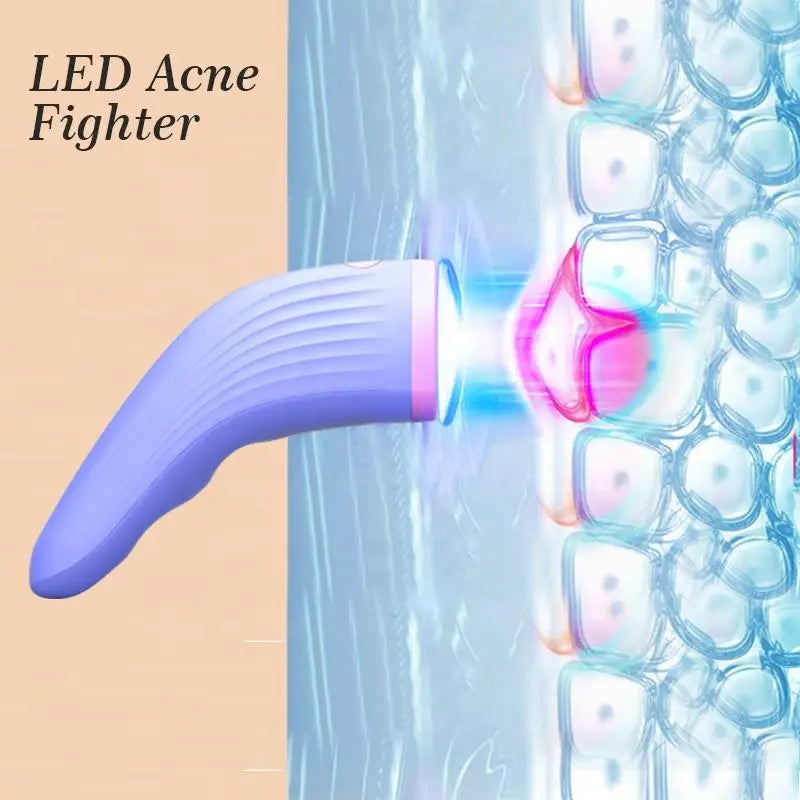 New RF UV Facial Led Red & Blue Acne Spot Treatment Home Use RF Beauty Device Equipment Wand Massager Face Light Therapy Machine
