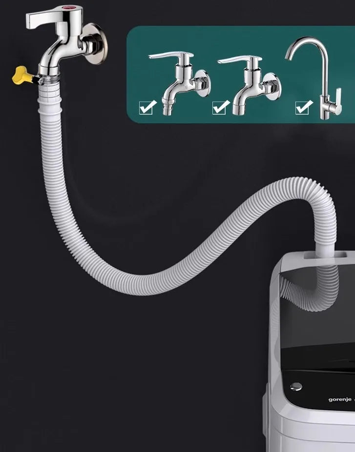 1-4M White Drain Hose Pipe Inlet Hoses Extension Drainpipe Tube for Air Conditioner Washing Maching Kitchen Faucet Accessories