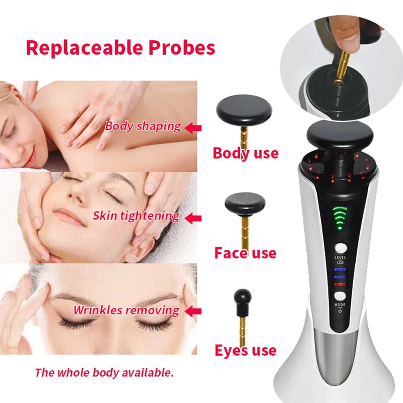 NEW 3 In 1 Skin Lifting Red Light Machine for Face Body Facial Rejuvenation Tighten Eye Bag Remove Chin V-line Up Beauty Device