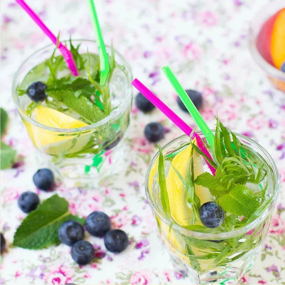 50-3000PCS rietjes Straw Multicolor Drinking Straws Milk Tea Bar Party Home Wedding Kitchen Accessories Beverage Straw Wholesale