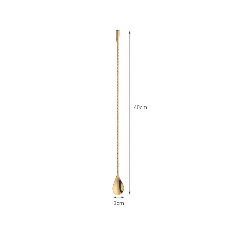 30/40/50cm Long Spiral Handle Cocktail Spoon Bartender Drink Shaker Muddler Stirrer Whisky Mixing Rod Kitchen Bar Utensils