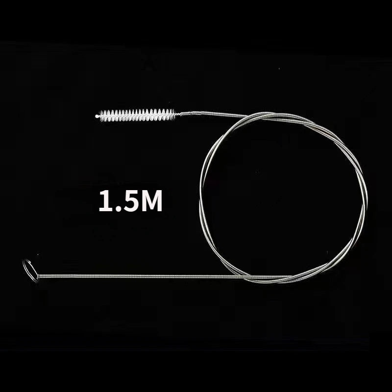 Refrigerator Drain Hole Desilter Cleaner Kit Kitchen Fridge Syringe Hose Dredge Drain Brush Unblocker Fridge Anti Clogging Kit