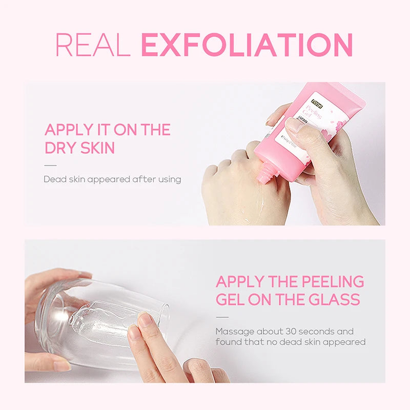 60g Face Exfoliating Gel - Whitening Moisturizer Repair Facial Scrub Cleanser Acne & Blackhead Treatment Remove Skin Care Cream