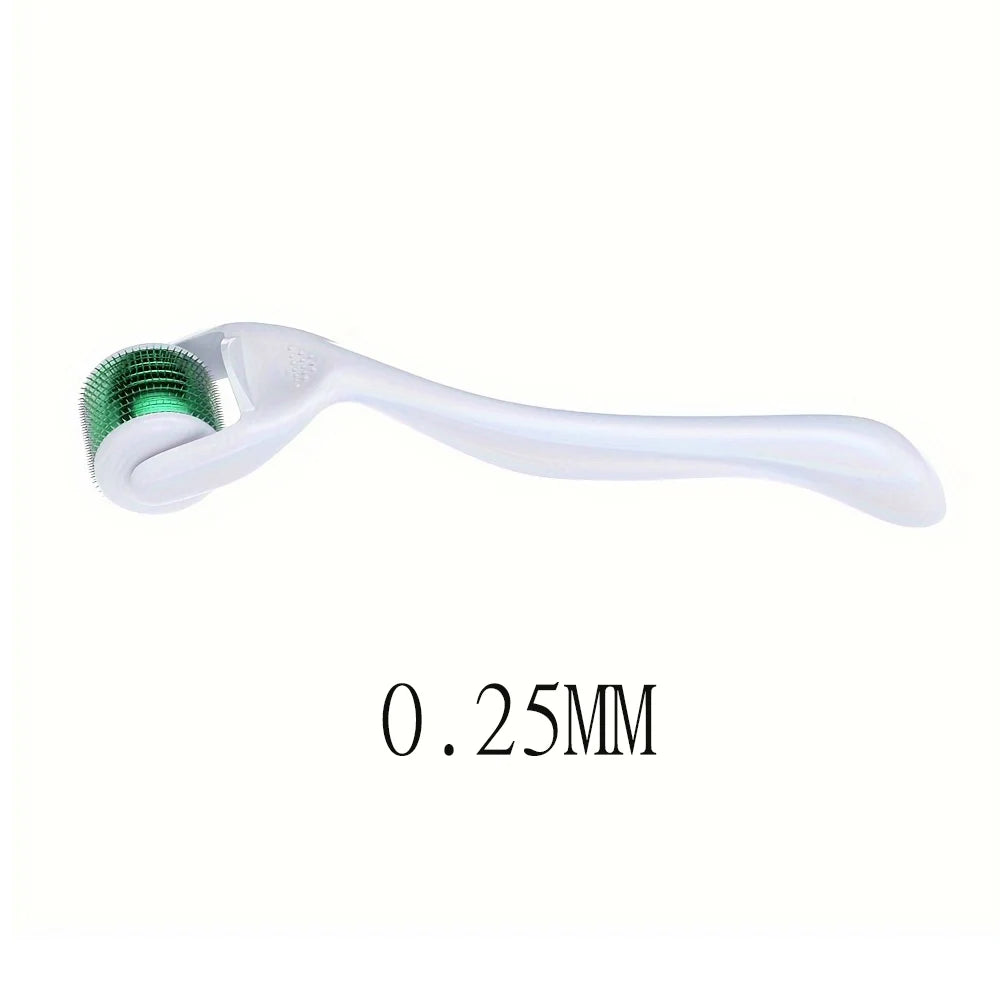 0.2/0.25/0.3mm Microneedles Derma Roller for Hair Beard Facial Skin Men Women Black/White Handle with Black/Blue/Green Head