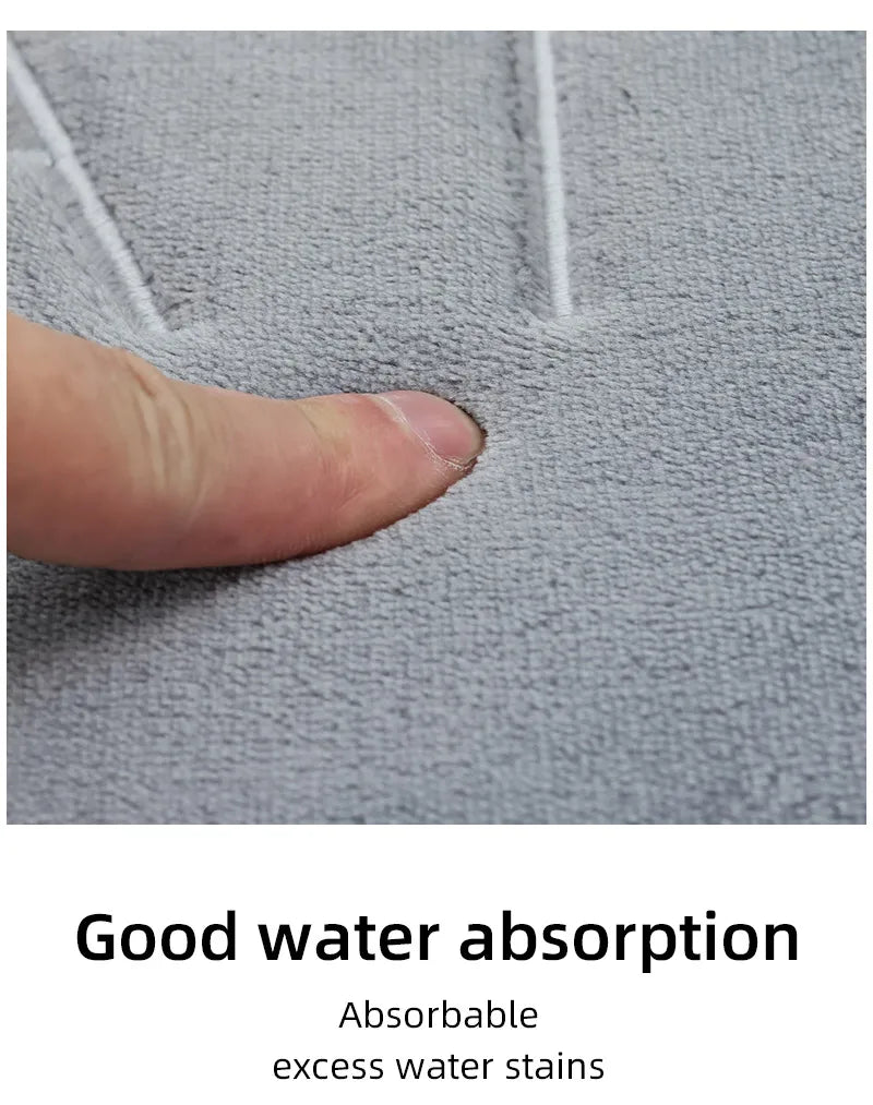 Striped Bath Mat,absorbent Quick-drying Kitchen Carpet,anti-skid Ultra-soft into the Carpet,ideal Bathroom Products for Bedroom.
