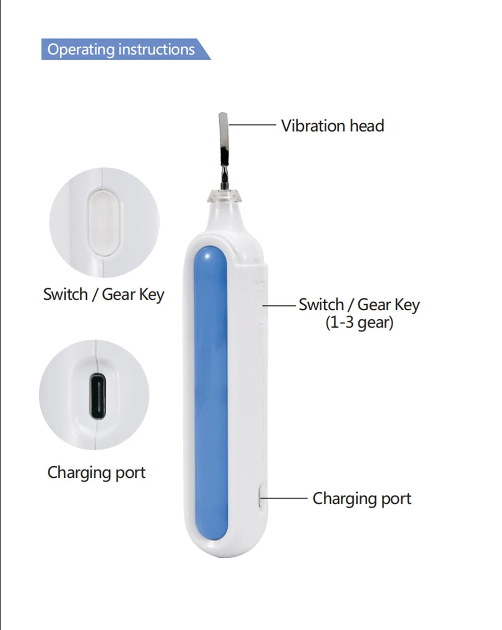 Portable Pore Cleansing Skin Scrubber Spatula Face Peeling Sonic Facial Ultrasonic Skin Scrubber Spatula Ultra Skin Scrubber