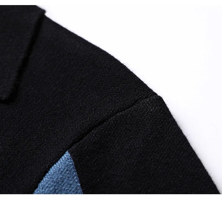 New Men's Spring Korean Knitted Cardigan High-end Brand Fashion Plaid Sweater Coat Male Autumn Leisure Luxury Sweaters