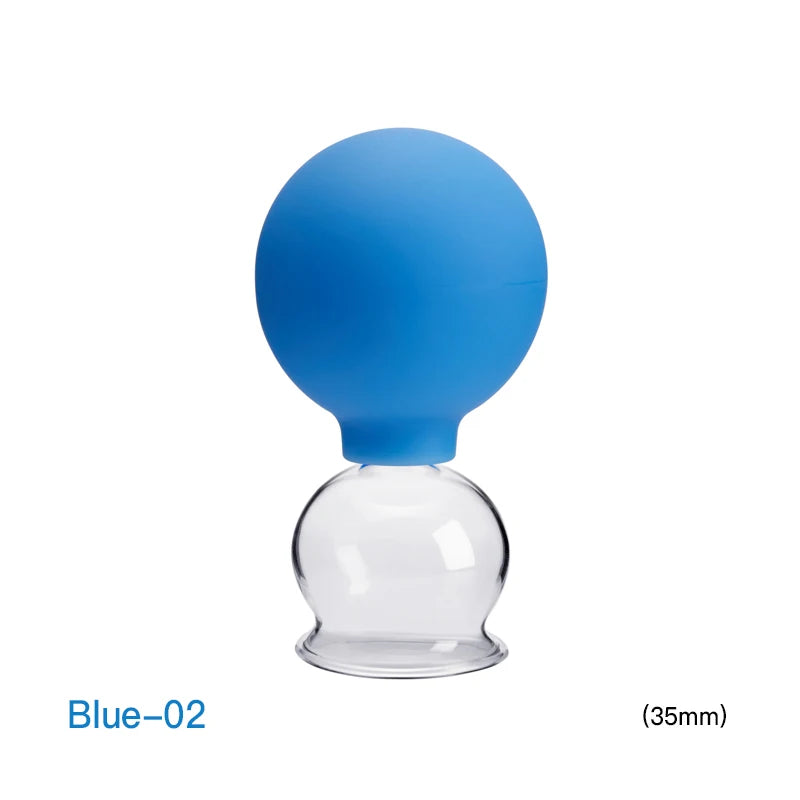 Glass Silicone Cupping Cups Set Face Body Vacuum Suction Massage Cups Anti Cellulite Cans Facial Cupping Jars Health Care Gift