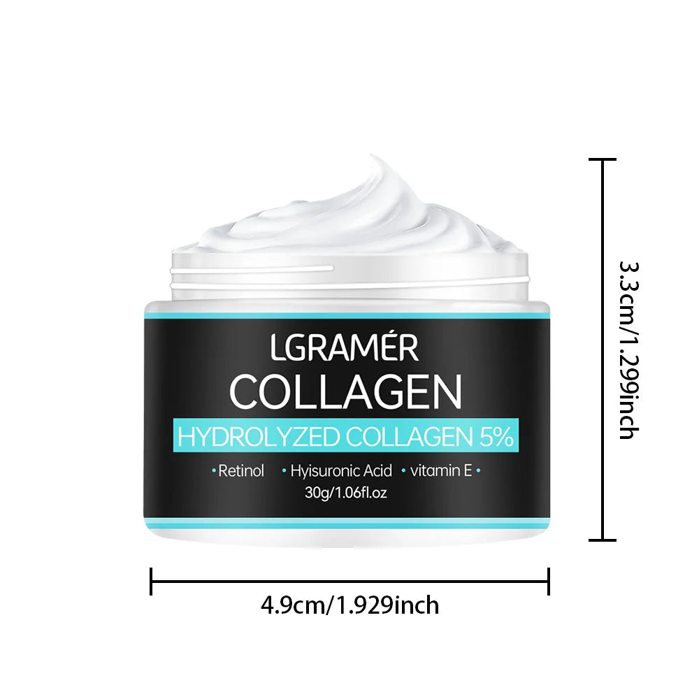 Collagen Face Creams For Men Smoothes wrinkles Firming Moisturizing Hyaluronic Acid Whitening Moisturizer Facial Skin Care 2PCS