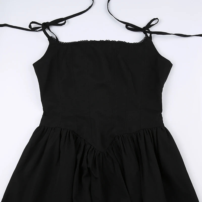 Darlingaga Gothic Grunge Corset Strap Long Dress Summer Lace Patchwork Dark Academia Party Female Dress Maxi Fashion Vintage Y2K