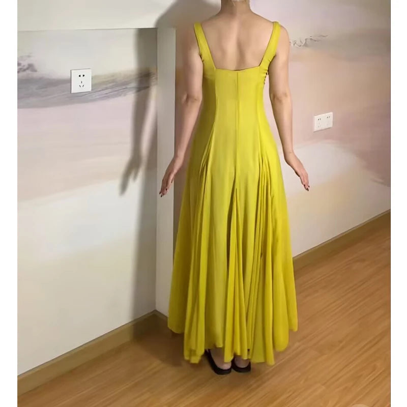Dresses Summer Women's 2025 New Chic Slim Elegant Women's Holiday Dress Fashion Street Youth Comfortable Long Dress