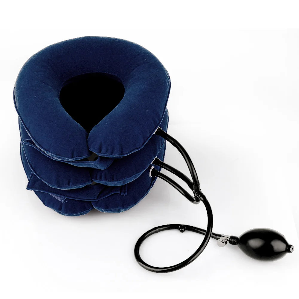 Dropshipping Inflatable Cervical Retractor Neck Massager Air Cervical Traction Neck Stretching Brace Soft Neck Cervical