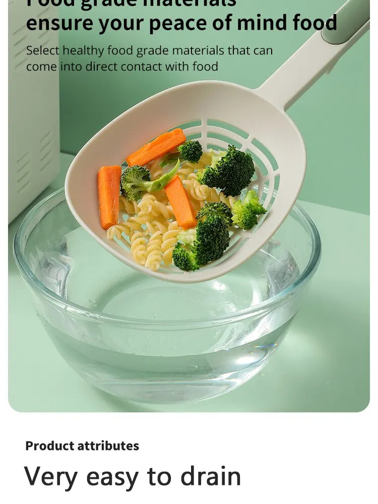 Leak Kitchen Pasta Spoon Fishing Dumplings Long Handle Food Grade High Temperature Resistant Spaghetti Large Funnel
