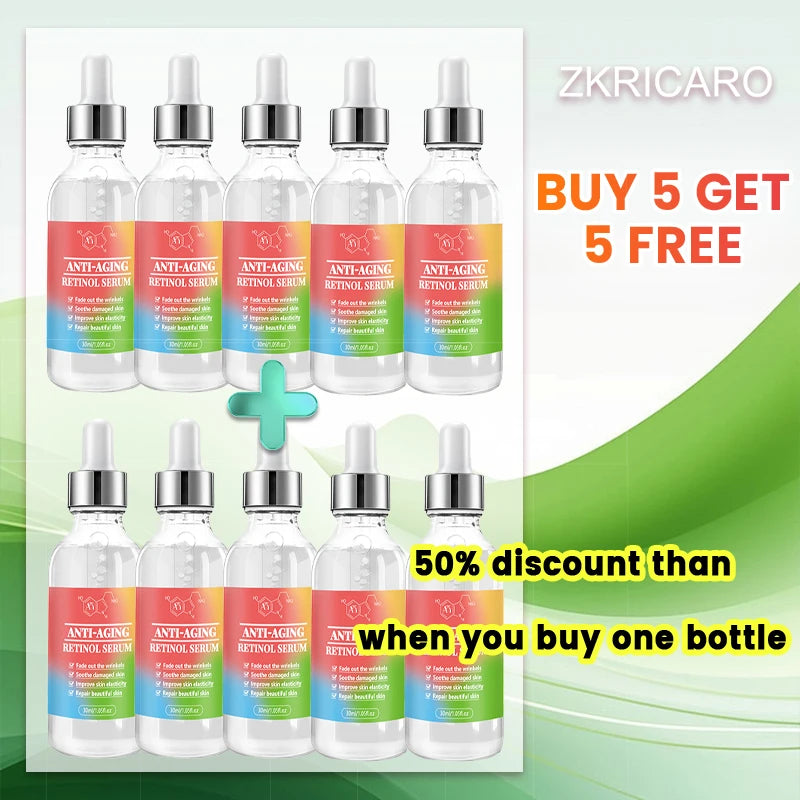 Retinol serum for reducing fine lines, moisturizing, wrinkle removal, facial skin care, Korean skin care 30g, facial care