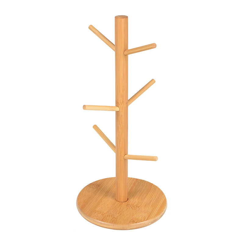 Bamboo Cups Drainer Wooden Dish Draining Rack Plates Holder Kitchen Storage Cabinet Organizer for Dish Cutting Board Pot Lid