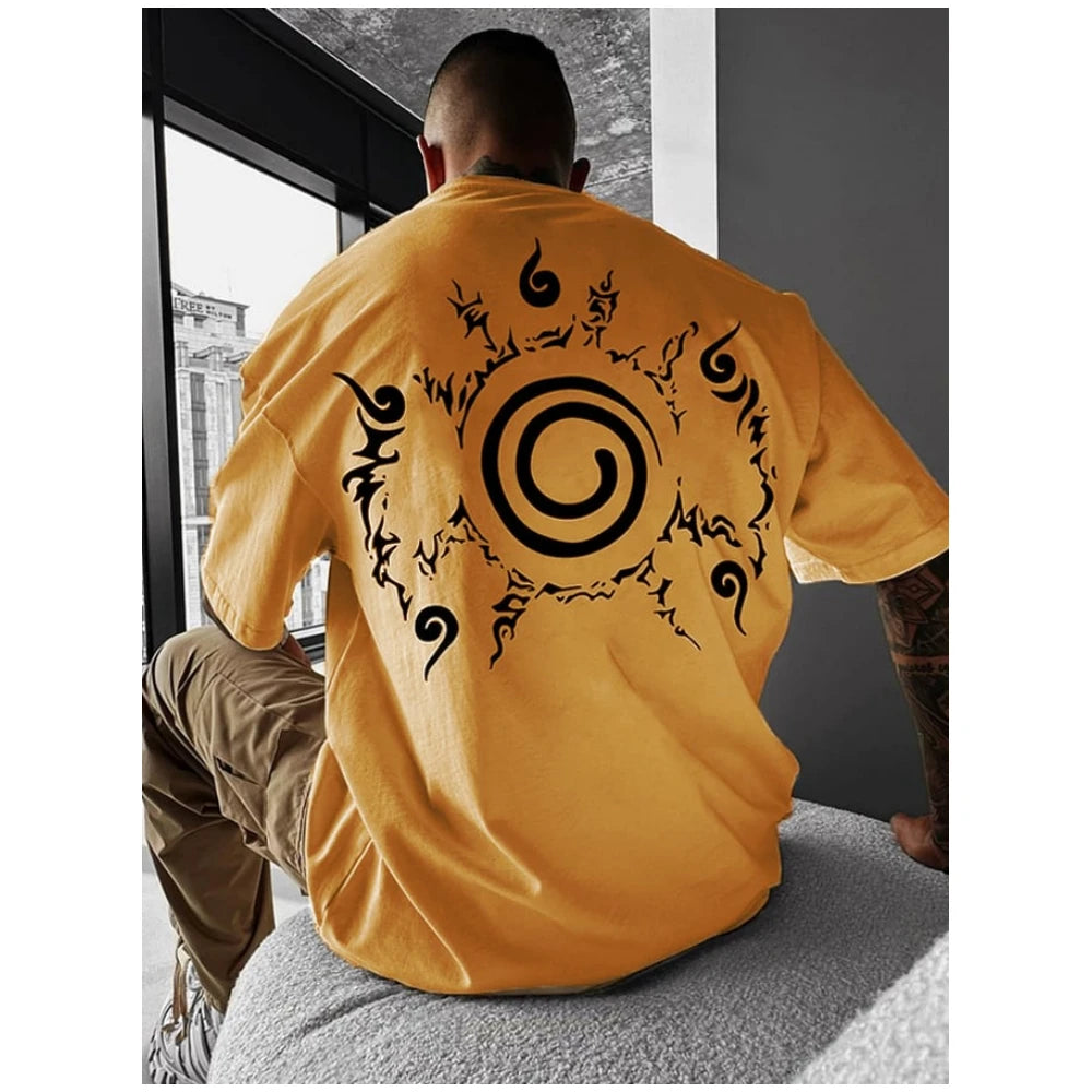 Anime 3D Patterns Print Tees Summer Simple Casual Street Short Sleeve Clothing Male Fashion Oversize O-Neck Tops New Men's T-Shi