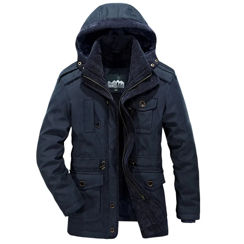 New Parka Men Coats Winter Jacket Men Thicken Hooded Waterproof Outwear Warm Coat Casual Mens Jackets Overcoat Fur Thick coats