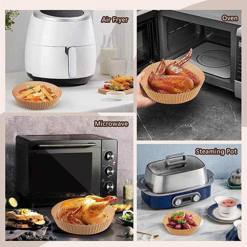 Special Paper for Air Fryer Baking Oil-proof Oil-absorbing Paper for Household BBQ Plate Oven Kitchen Pan Pad airfryer bakpapier