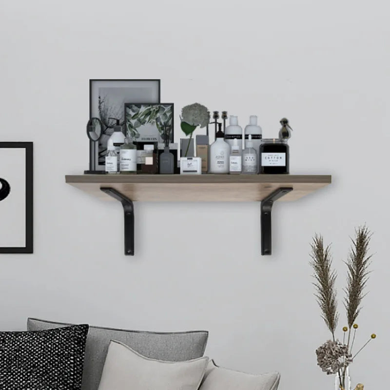 Floating Shelf Brackets Black and White Shelves for Shelves Wall Storage Kitchen Stand Bracket Support Hardware Home Improvement