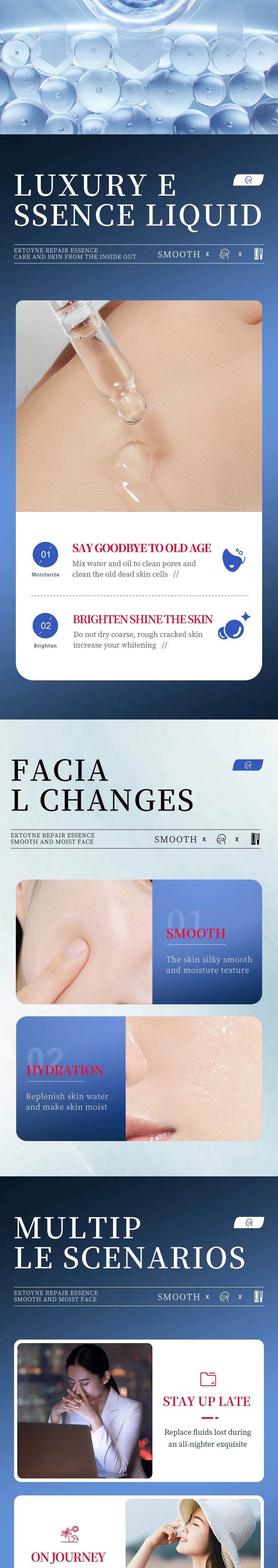SADOER Boseine Retinol Facial Serum for Face Moisturizing Firming Brightening Hydrating Facial Essence Beauty Face Skin Care