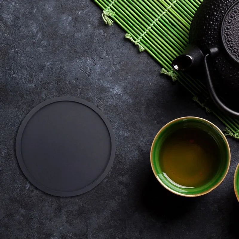 1/5Pcs Silicone Drinking Coaster Set Holder Cup Mat Pad Coaster Table Placemats Nonslip Coffee Cup Mat Kitchen Accessories