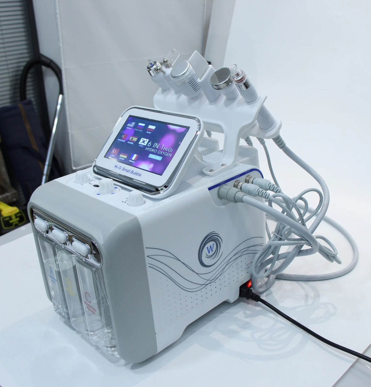 MEISIKANG Dermabrasion Small Bubble Facial Machine Hidrifting Face Cleaning Beauty Device with Trolley