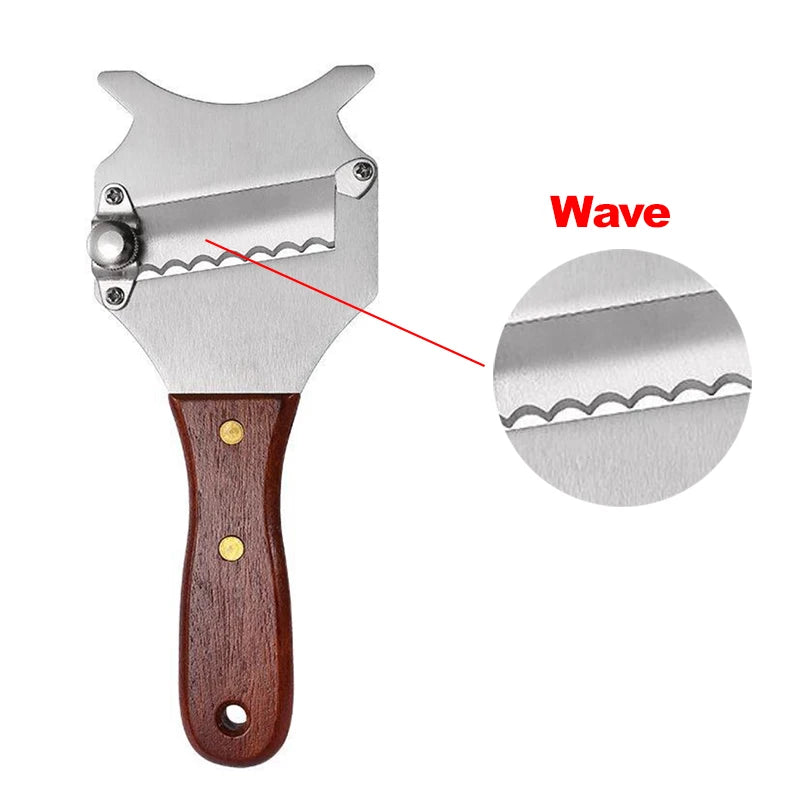 Truffle Slicer Adjustable Blade Stainless Steel Cheese Chocolate Truffle Shaver with Rosewood Handle Truffle Cutter Kitchen Tool