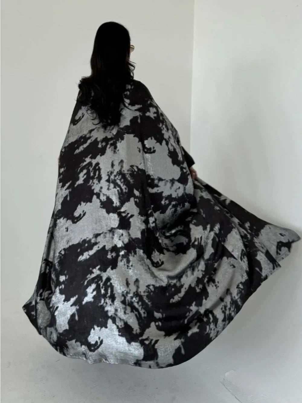 Eid Muslim Abaya for Women Print Ramadan Cardigan Jalabiya Turkey Long Dress Morocco Kaftan Long Abayas Dubai Robe Caftan 2024