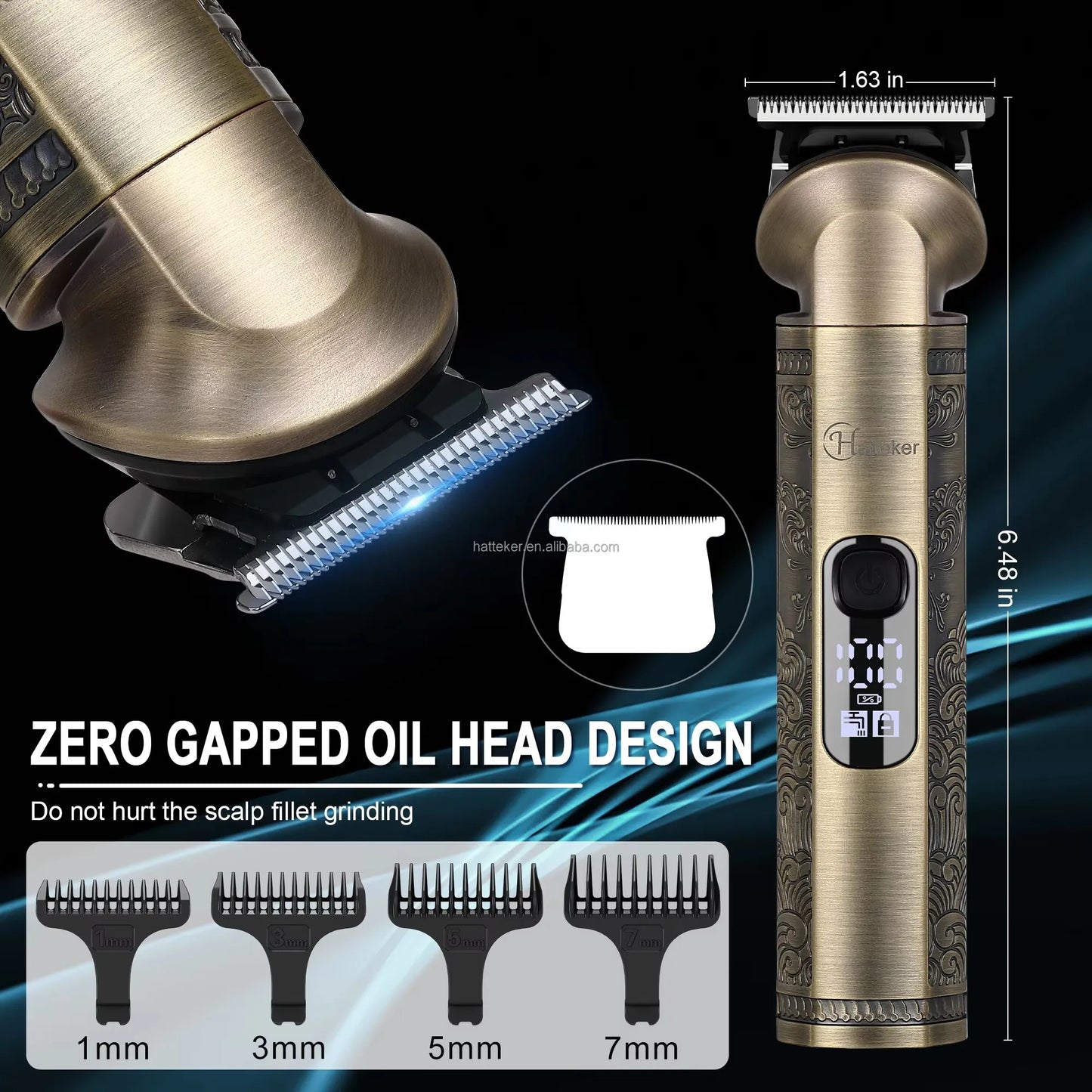 Men's 8in1 Metal shell Beard Trimmer Kit Professional Hair Clipper Nose Ear Trimer Body Facial Electric Shaver Mustache Grooming