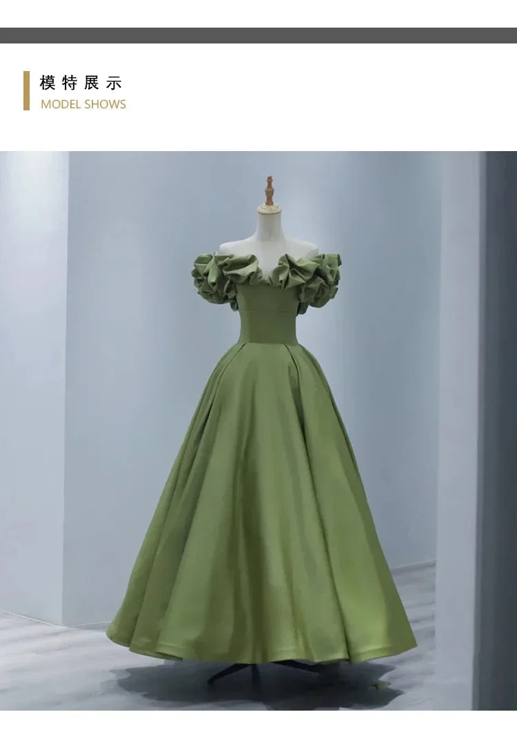 Party Long Dress Women Night Lace Dresses Sexy Green High Waist Dance Wedding Prom Bridesmaid Maxi Y2k Dresses Summer Vestidos