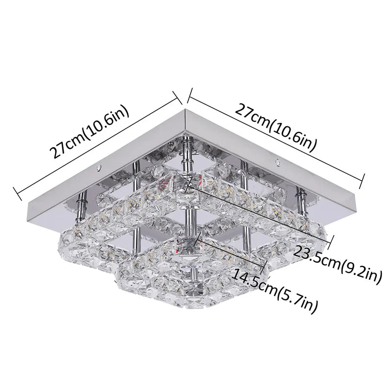Modern K9 Crystal Chandelier Led For Dining Room Stainless Steel Ceiling Lamp Light Fixture Kitchen Lustres Luminaire Pendant