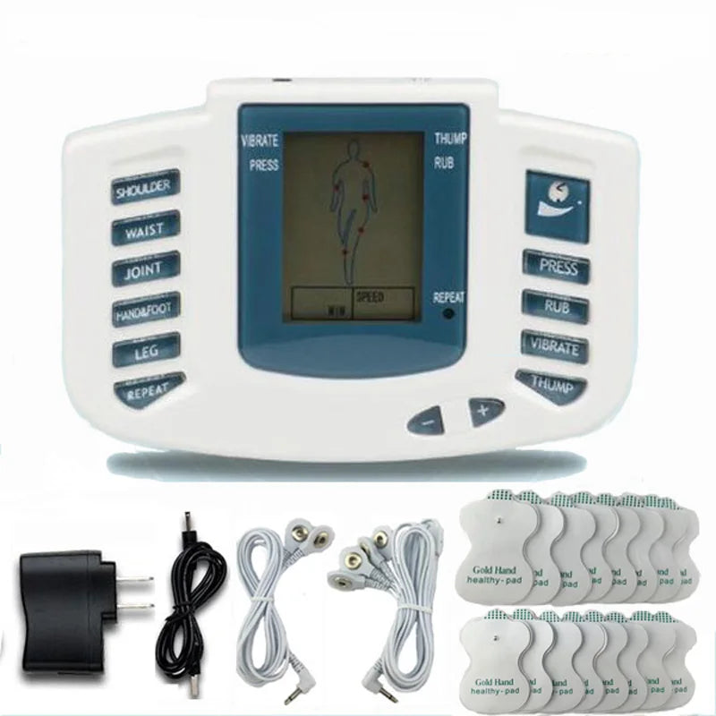 Electronic Body Slimming Pulse Massage for Muscle Relax Pain Relief Stimulator Tens Acupuncture Therapy Mach back Neck Massager